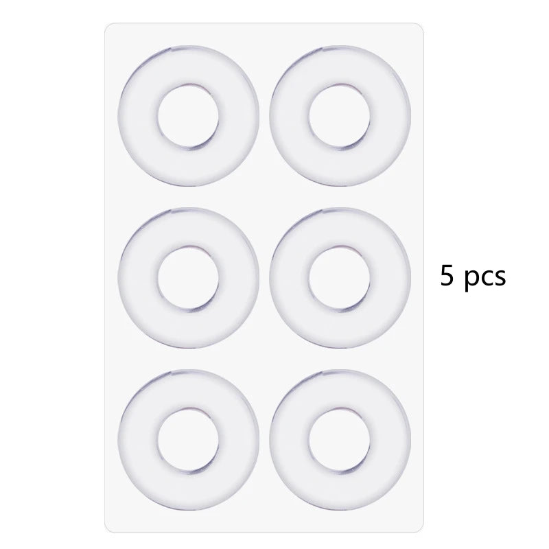 6 Patch/Pcs Gel Round Corn Patch High Heels Anti-Wear Foot Soft Pads Gel Material Wear-Resistant Washable Reusable Corn Patches Qme Transparent 5pcs China Mainland