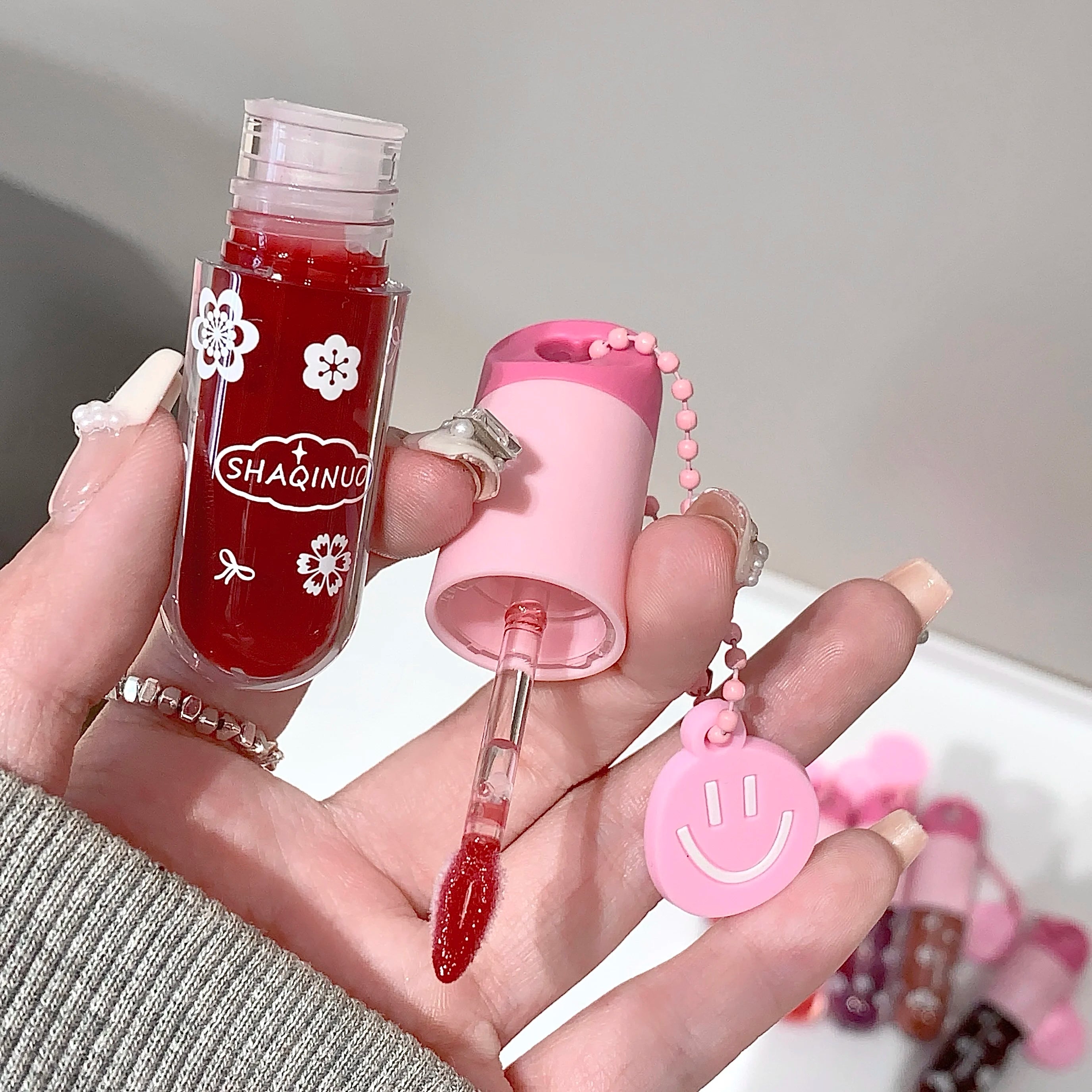 SHAQINUO Water-based Lip Gloss Moisturizing Tinted Balm Lasting Qme