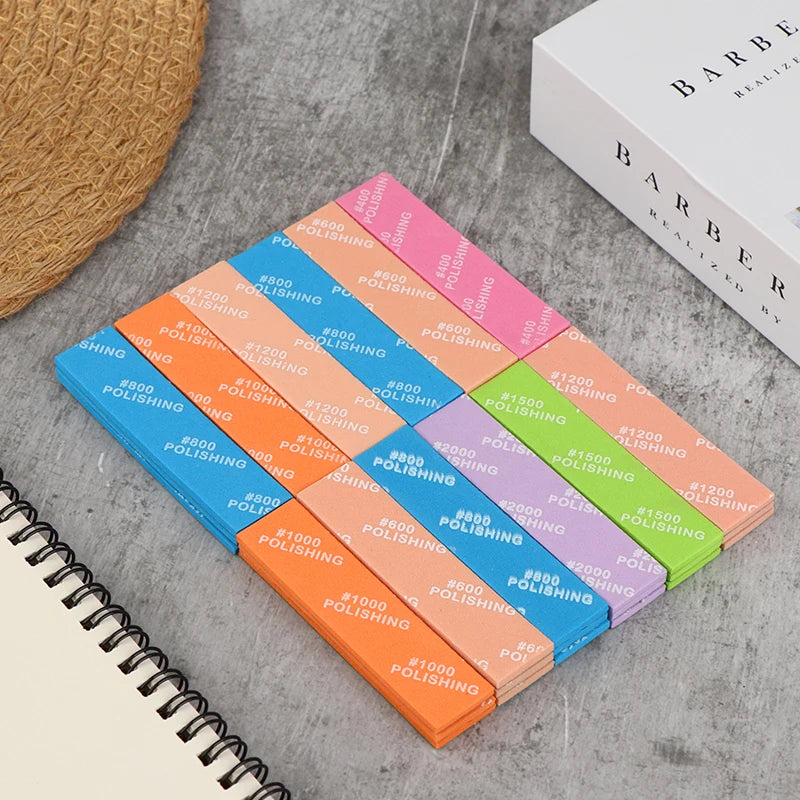 9Pcs MS-E400-2000 Semi-rigid Sanding Sticks For Model Making Tools Plastic Model Polishing Rod Hobby DIY Craft Qme