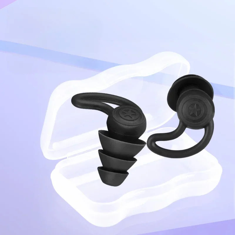 Soft Portable Anti - Noise Silicone Sponge Earplugs for Sleep and Noise Reduction Qme