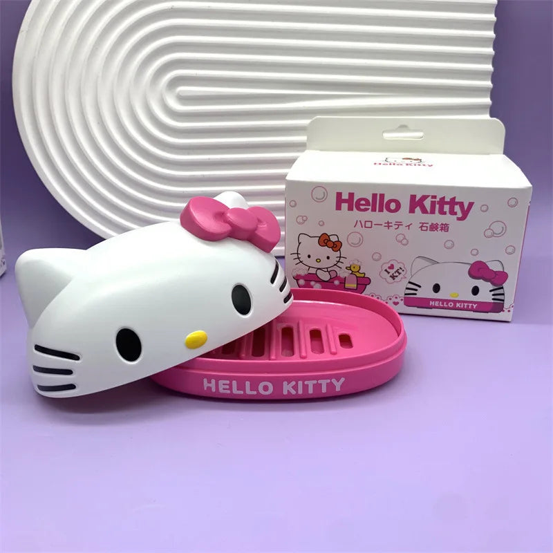 Hello Kitty Kuromi-Style Soap Dish Melody Soap Dish Home Soap Dish and Soap Holder Gift Set Qme 4