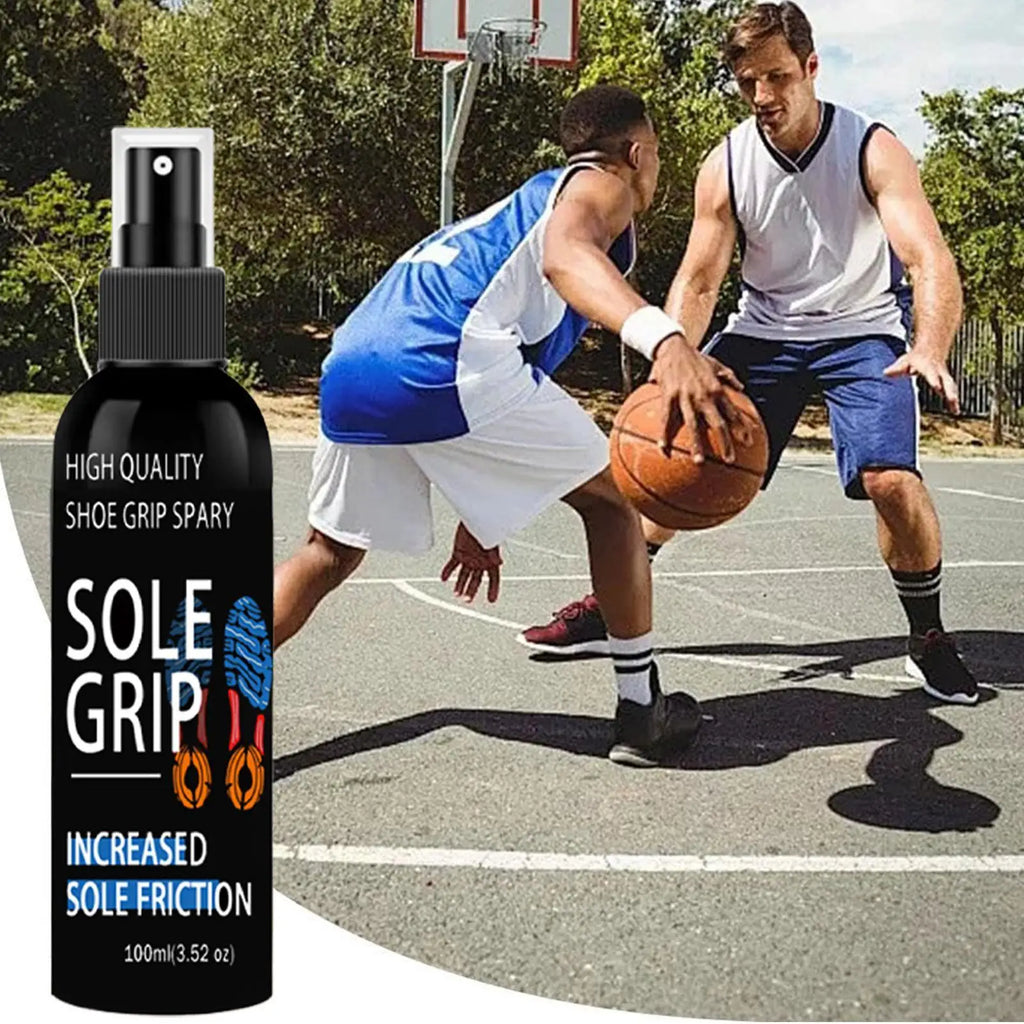 Basketball Shoe Grip Spray - Improve Sole Traction & Court Grip - Rejuvenate & Elongate Sneaker Life - for Various Shoes,100ml Qme