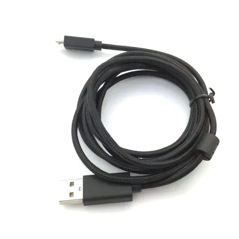 Applicable Gaming Headset Cable, True Magnetic Ring, USB Audio Braided Wire, Call Light Up 2 Meters Qme