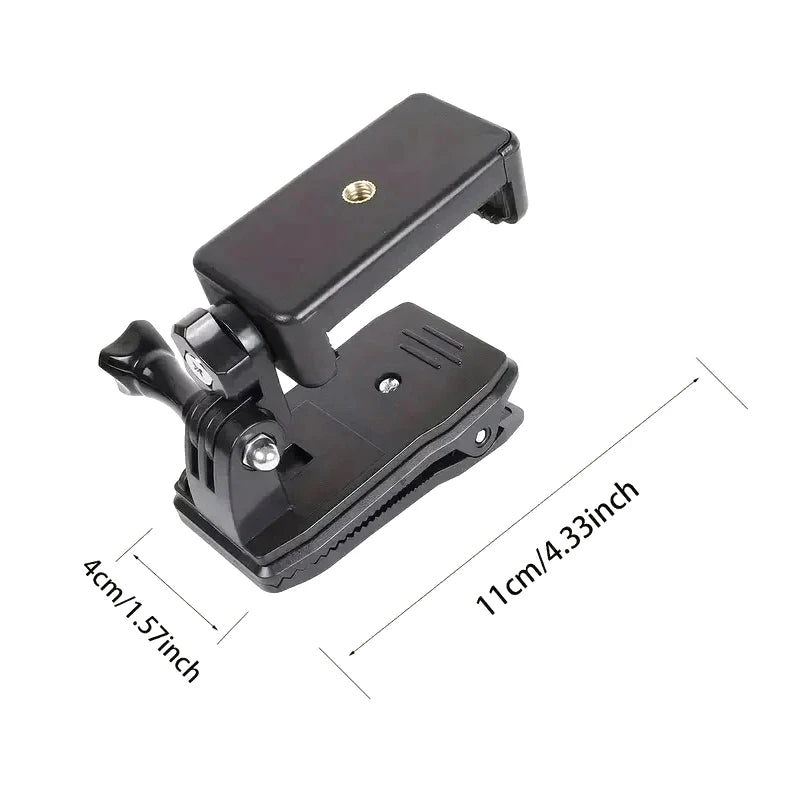 Anti-slide Backpack Strap Clip Mount Adjustable Phone Holder Outdoor Qme