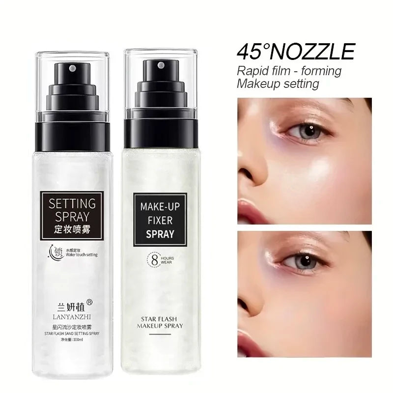 Makeup Fixer Spray Waterproof Sweatproof Long Lasting Oil Control Hydrating Makeup Fixing Setting Spray Cosmetics Qme 01
