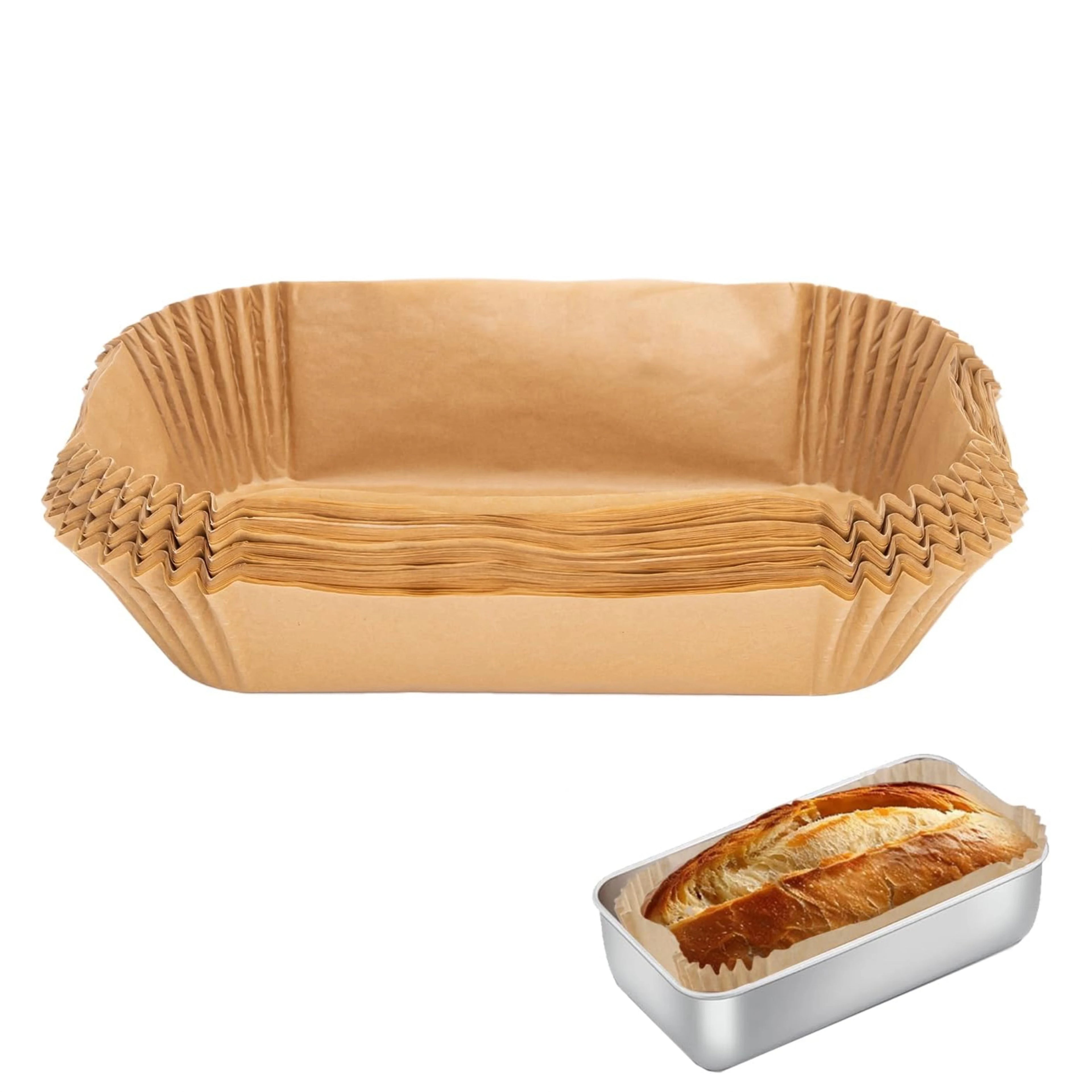 Loaf Pan Liners Baking Bread 9x5 Inch Non-stick Pre Formed Parchment Qme