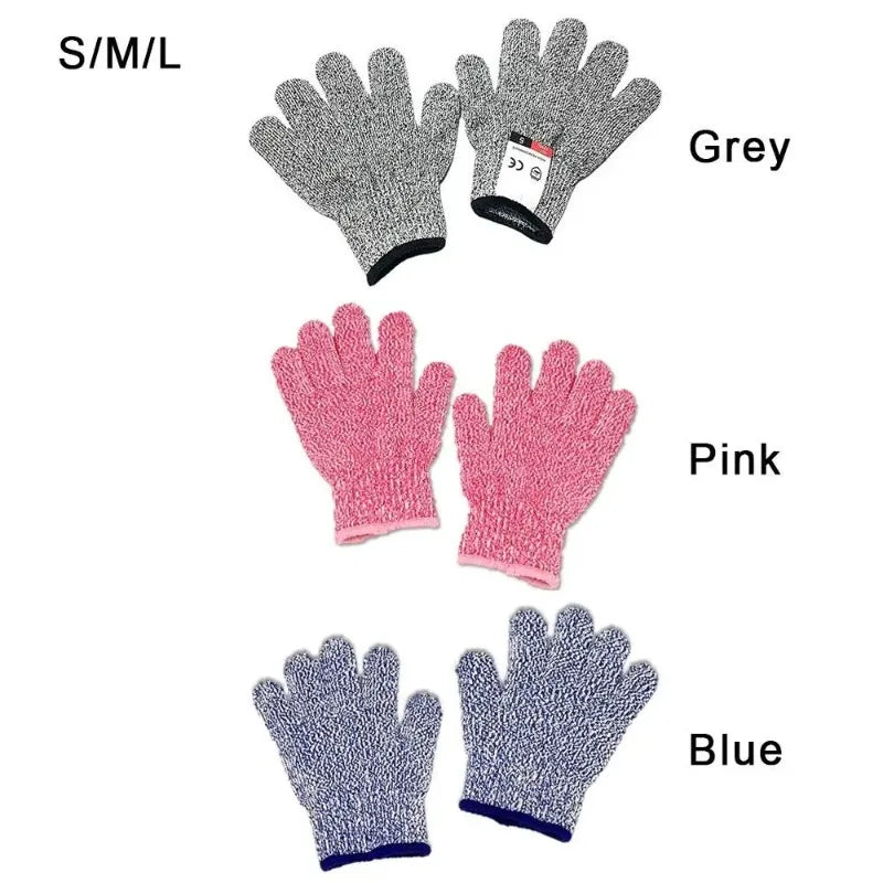2PCS Kids HPPE Level 5 Cut Resistant Gloves Woodworking Labor Class Protection for Boys Girls Preschool Primary School Students Qme