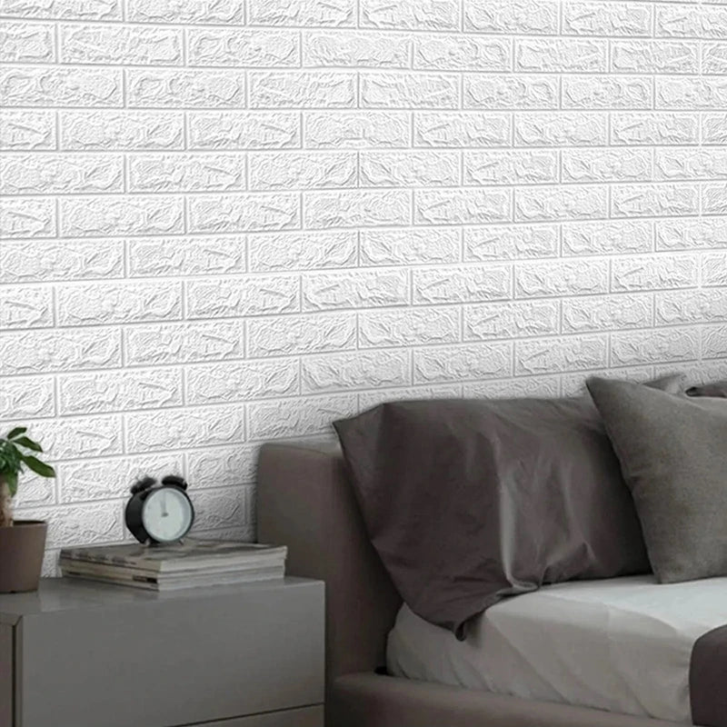 3D Faux Brick Wallpaper Home Decoration Essential Self Adhesive Qme
