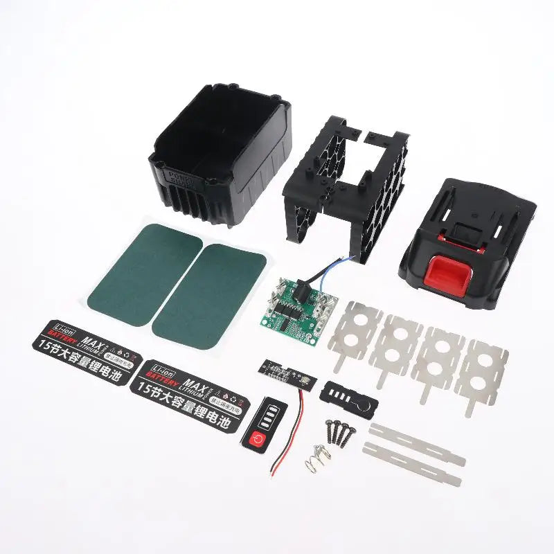 BMS PCBA Protection Circuit Board Box Shell 10 15 20 30X18650 Li-ion Qme 30 sections