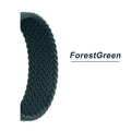 Braided Solo Strap For Apple Watch Band 45mm 49mm 44mm 42mm 41mm 40mm Nylon Correa Bracelet iWatch series 9 7 SE 6 8 5 Ultra 4 3 Qme ForestGreen 38mm 40mm 41mm S