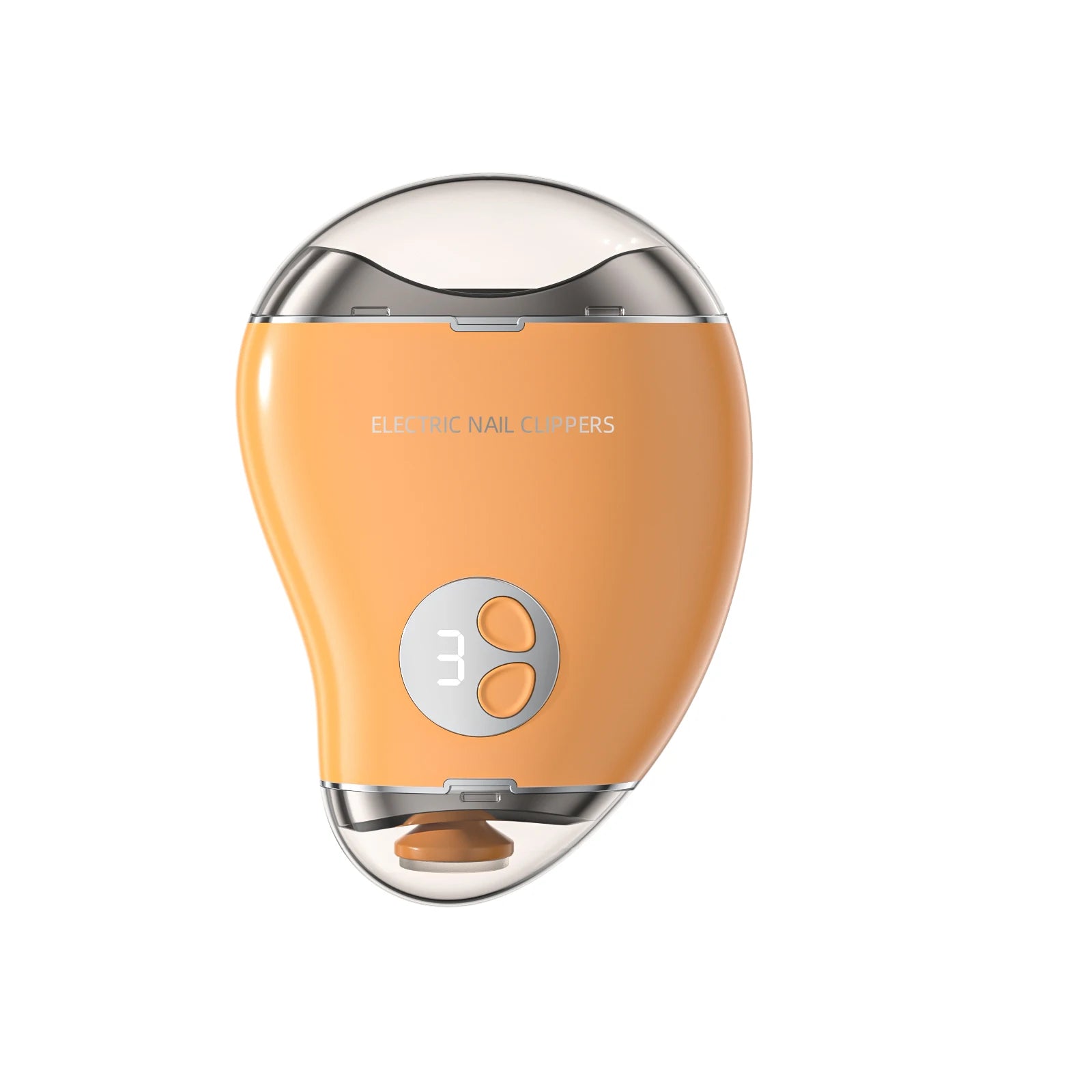 Automatic Electric Nail Grinder & Clipper – Portable Manicure Tool with Polishing Function for Adults Qme Orange