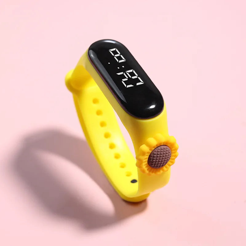 Kids Watch Watch Reloj Smart Watch LED Children Watches Bracelet Cartoon Digital Ladies Watch for Girls Waterproof Clock Gift Qme B