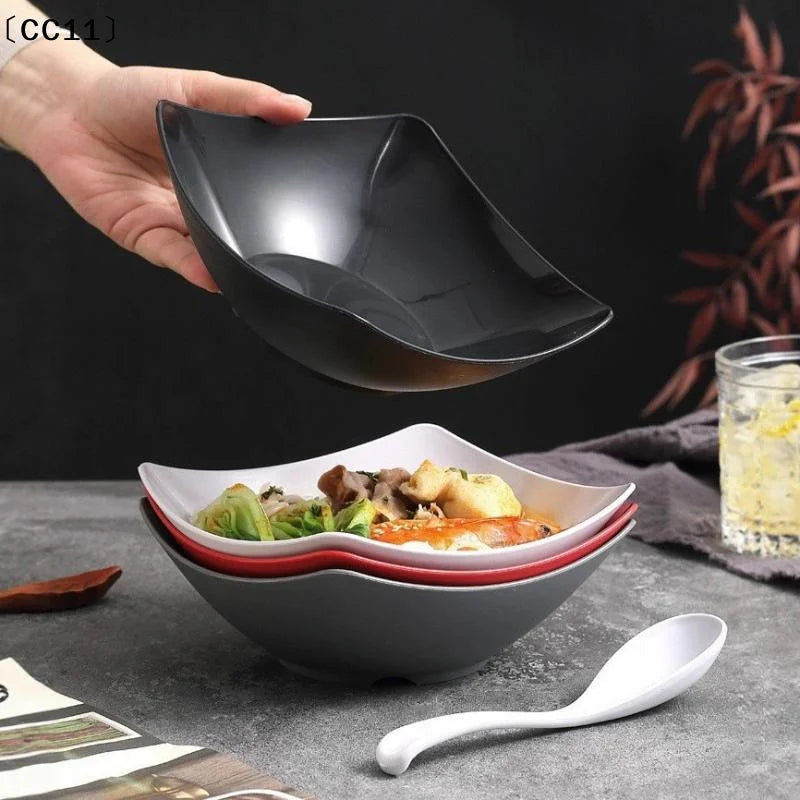 Plastic Salad Mixing Bowls Premium Multipurpose Fruit Vegetable Qme