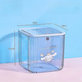 Hello Kitty Kuromi Desktop Trash Can Cute Transparent Mini Storage Box Trash Can for Home, Living Room, and Office Qme 4