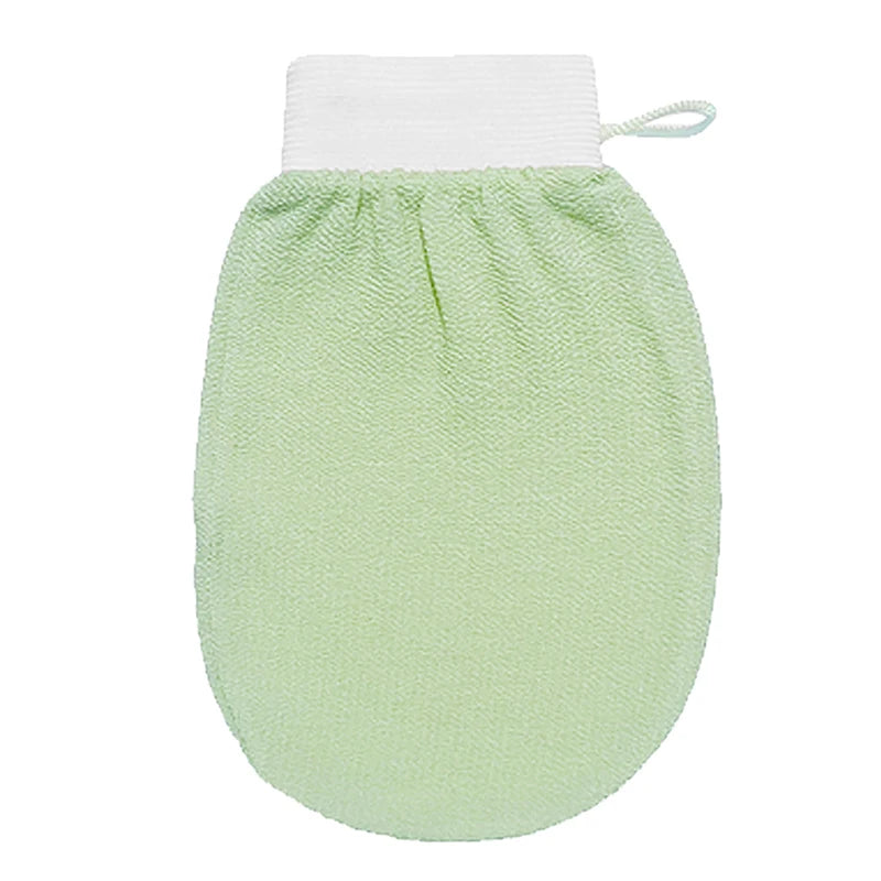 Moroccan Shower Exfoliating Glove Hammam Bath Body Cleaning Scrub Qme Light green