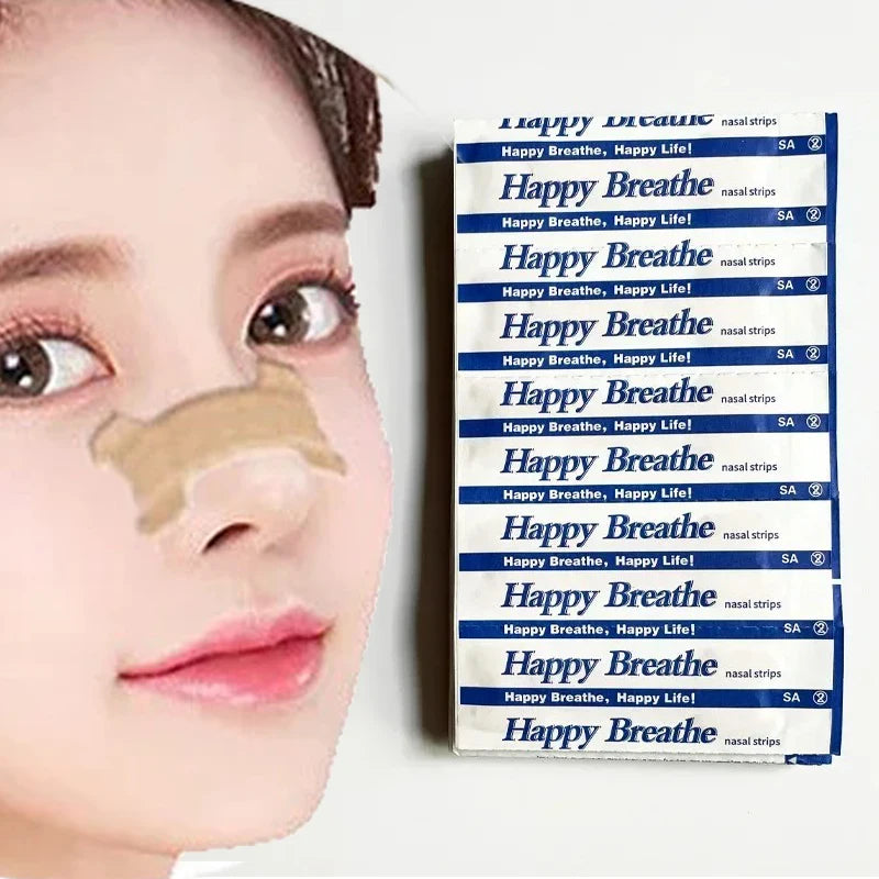 10/30/50/100Pcs Breathing Nasal Strips Improvement of Snoring AntiSnoring Strips Easier Better Breathe Health Care Sleeping Well Qme