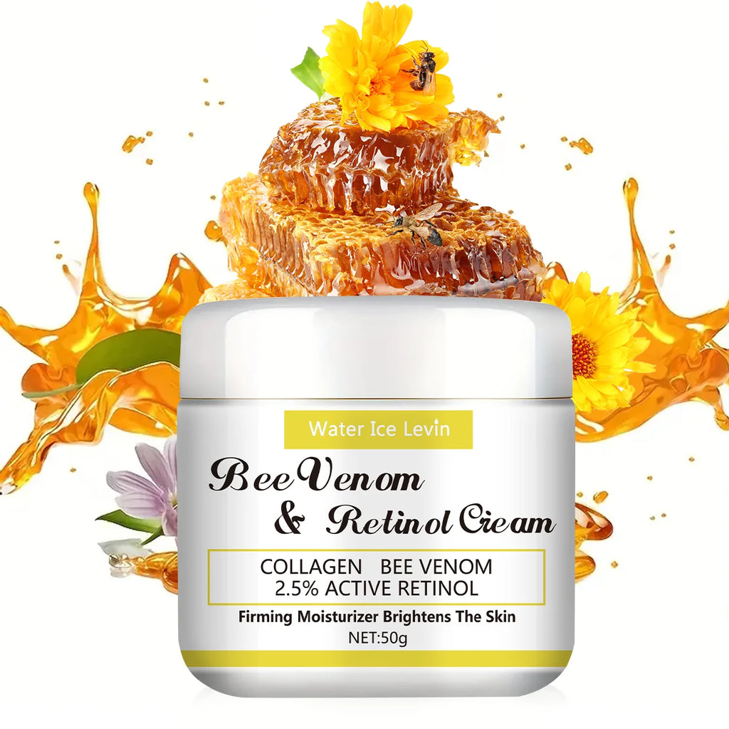 Bee Venom Retinol Cream Soothing moisturizing lotion with natural honey for all skin types, fresh fragrance for daily use Qme