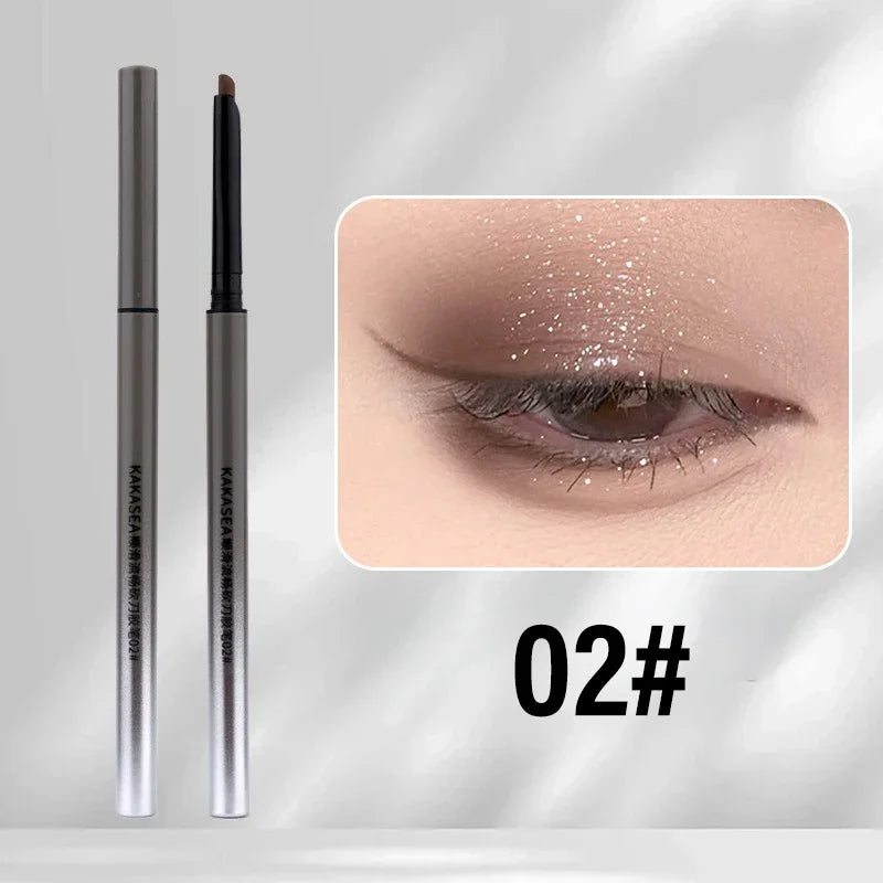 Smooth Gel Eyeliner Pencil Easy Application Natural Look Liner Waterproof & Non Smudging Formula 3 Colors Black Brown Wine Red Qme Brown