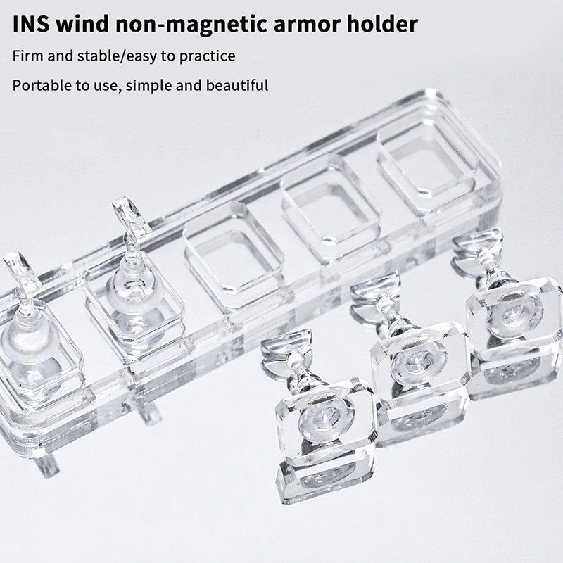 1 5 10 Grid Non-magnetic Nail Stand Sample Nails Display Polish Qme