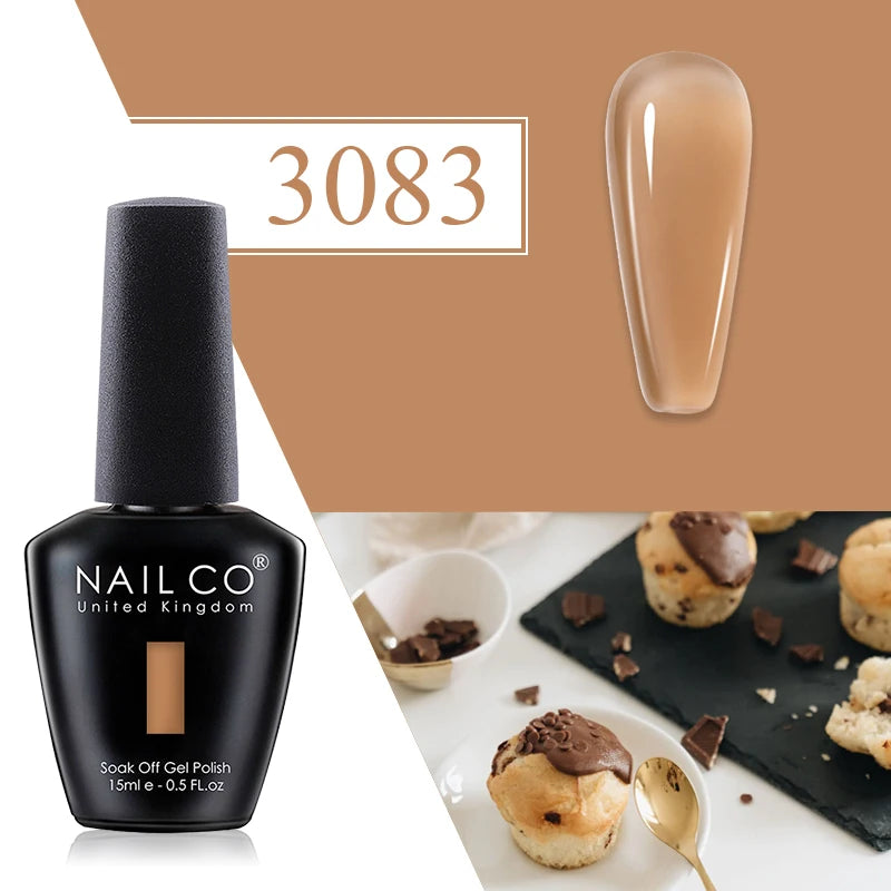 NAILCO Red Gel Nail Polish Wine Purple Semi Permanent Soak Off UV