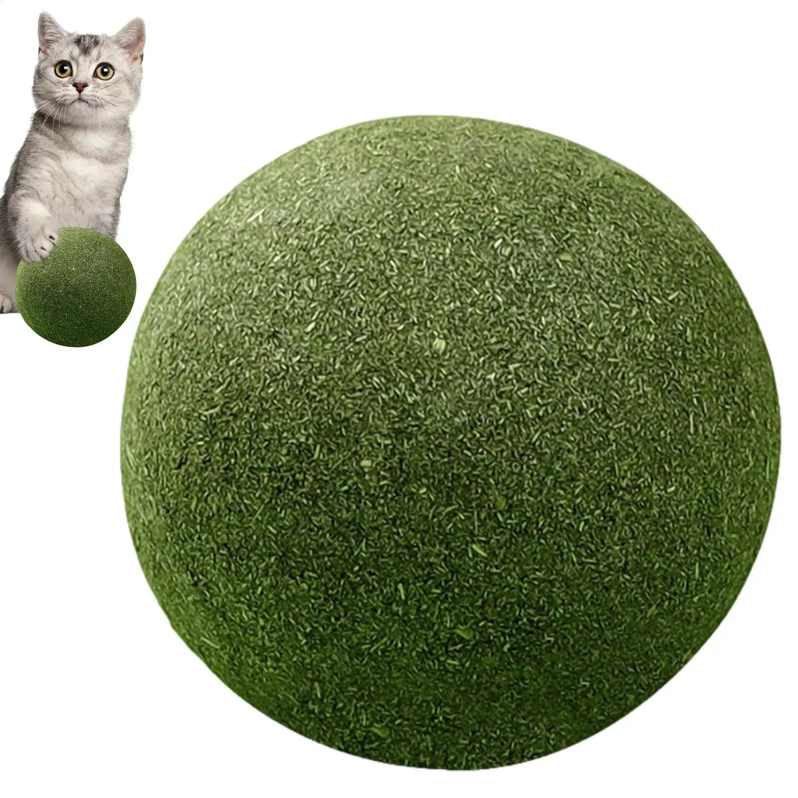 1pcLarge Catnip Balls 10cm Cat Mint Ball Catnip Toys Healthy Lickable Natural Catnip Ball Super Large Self-Relieving Cat Treats Qme