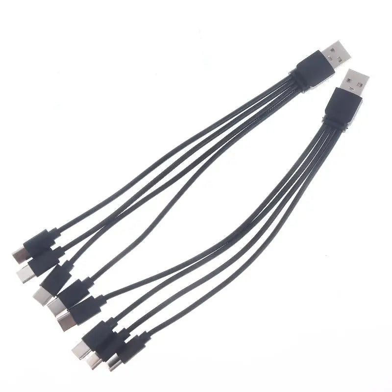 1 USB Type-c Splitter Adapter Cable 2 3 4 5 Port C Multiple Charging Qme 1 to 4 2PCS