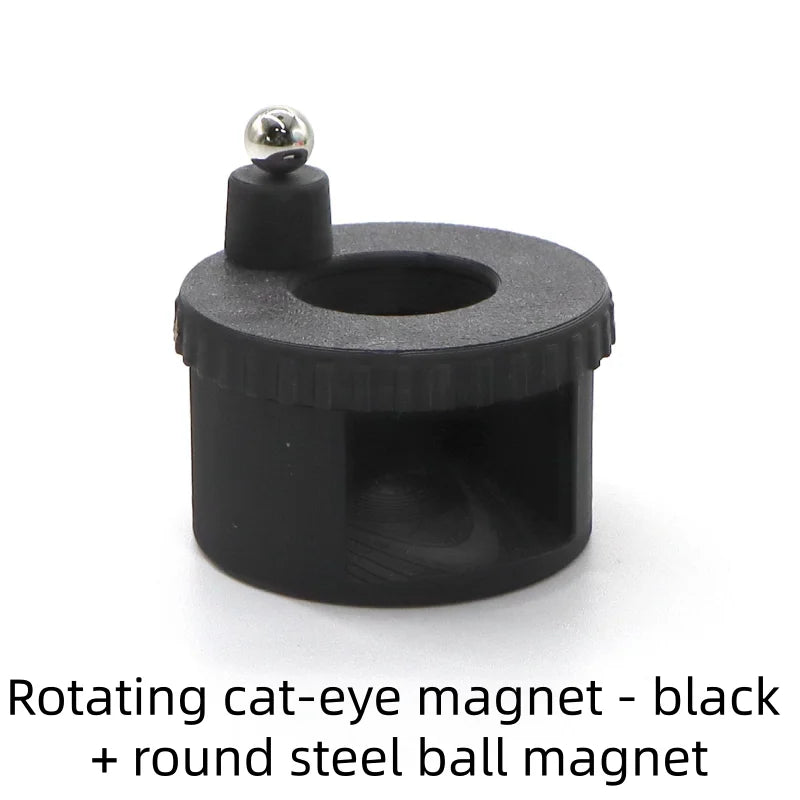 Rotating Automatic Glass Bead Cat's Eye Magnet Beginner Friendly Super Strong Magnet Rotating Cat Eye Nail Magnet Qme 1pcs black