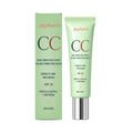 Zephoco Color Correcting Cream SPF 30 Anti UV Sun Protection Redness Blemish Cover Waterproof Centella CC Cream Foundation 15g Qme 15g Boxed
