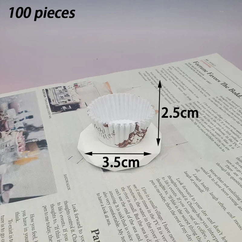 High-temperature Resistant Baking Chocolate Paper Cups Bread Cake 100 Qme A8