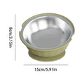 Slanted Dog Bowls 15 Degree Slanted Non-Slip Pet Plate 2 In 1 Detachable Non-Spill Stainless Steel Dog Bowl For Feeding Drinking Qme Green China Mainland