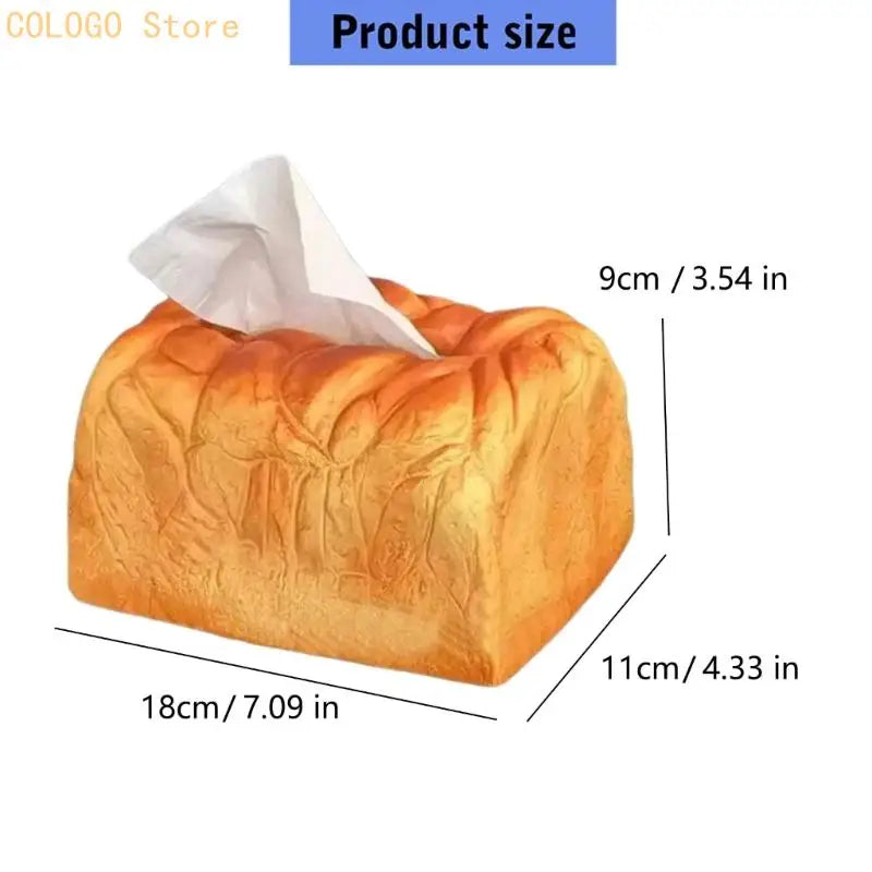 Coffee Table Tissue Box Bread Holder Pull Slot Desk Shelf Guest Room Qme
