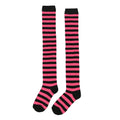 Women Striped Stockings Over Knee Length JK Long Socks Ladies Girls Qme A13 One Size
