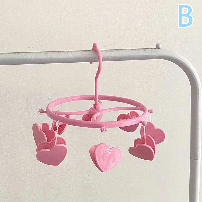 Underwear Drying Rack Household Heart Storage Laundry Home Cute Qme B