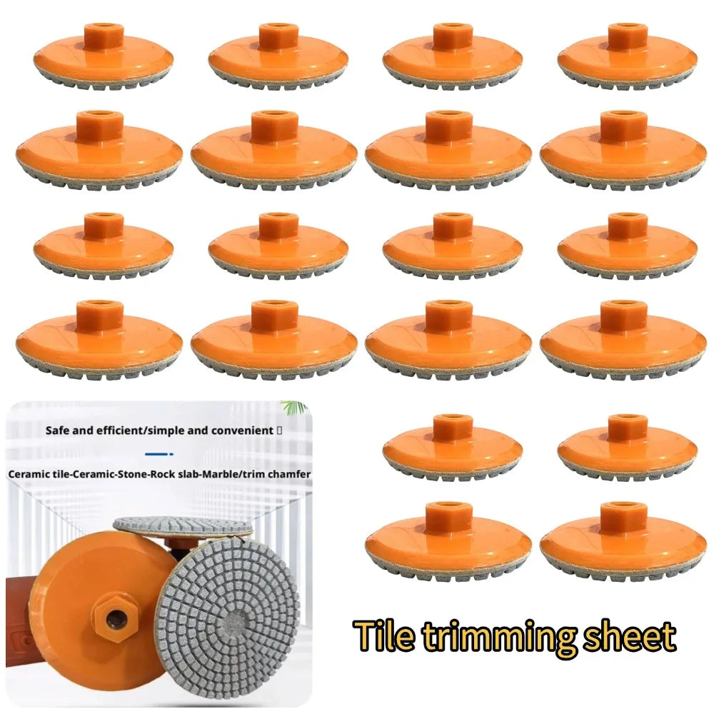 80/100mm Ceramic Tile Edge Grinding Disc M14 Thread Dry For Ceramic Tile Edge Grinding Disc Polishing Wheel Power Tool Qme
