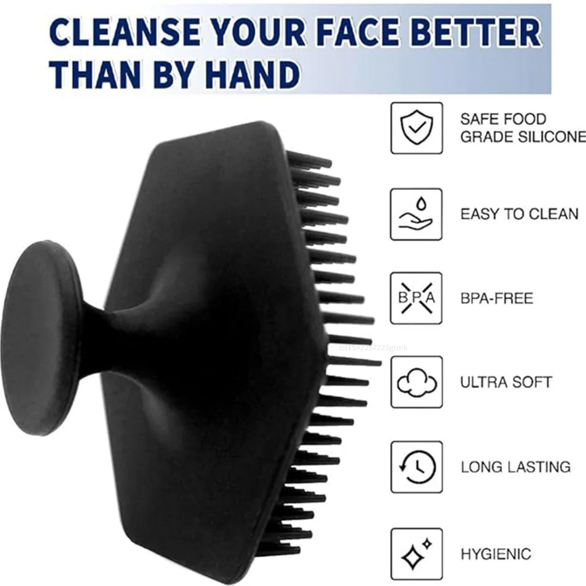 Men Facial Cleaning Brush Scrubber Silicone Miniature Face Deep Clean Qme