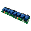 Eight 8 Channel Relay Module 30A with Optocoupler Isolation 5V 12V 24V Supports High and Low Triger Trigger for Smart Home Qme Without module frame 12V