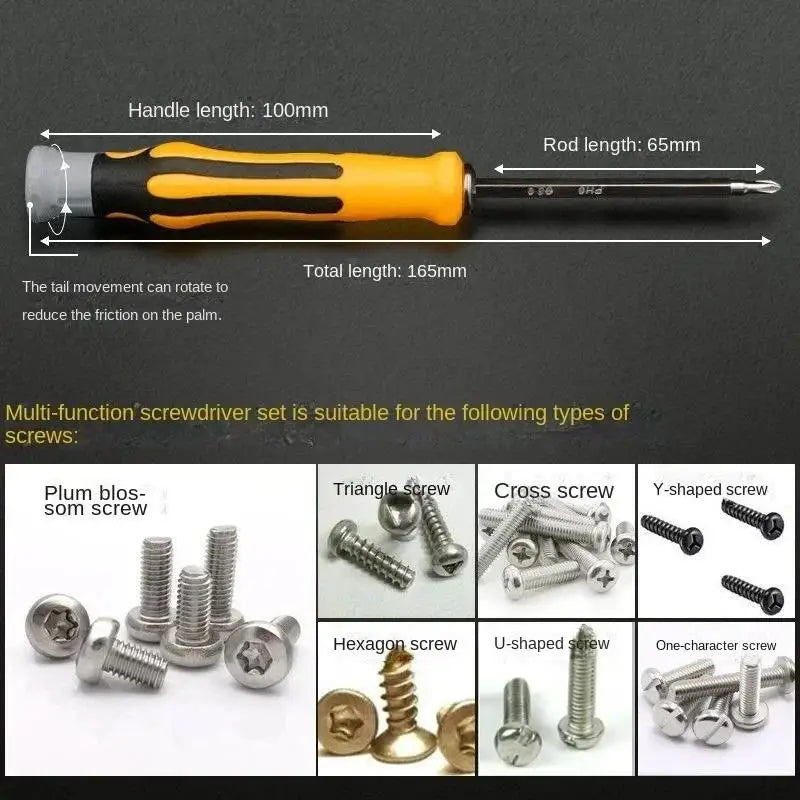 1 Magnetic Precision Screwdriver Multifunctional Bits Electronic Qme