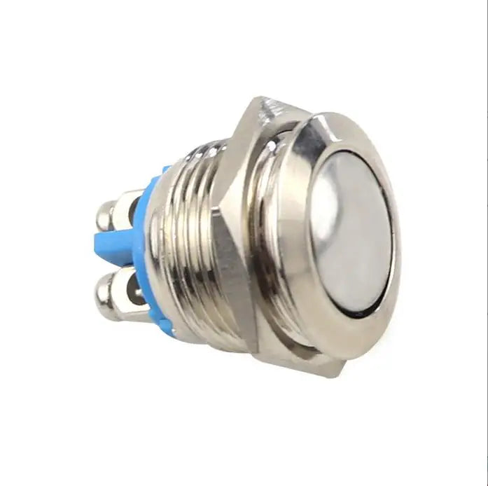 Waterproof Metal Push Button Switch LED Light Momentary Reset Qme curved surface