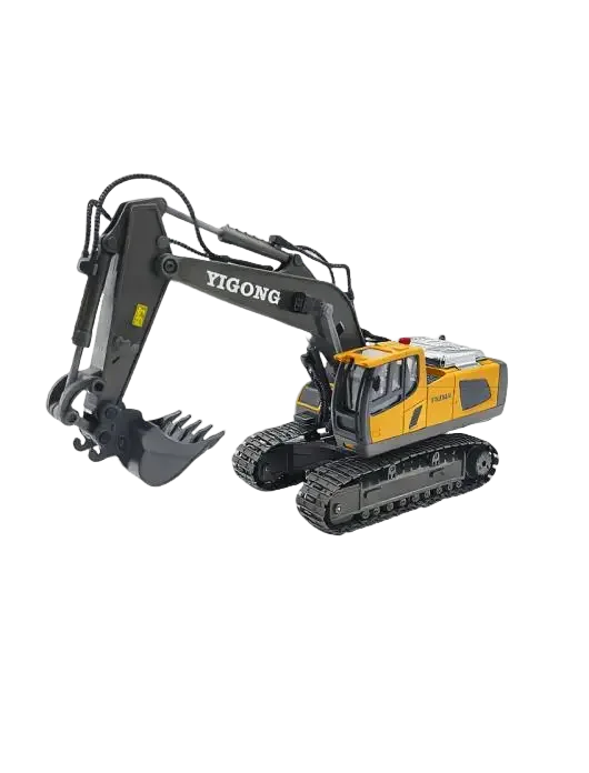 RC Car Children Toy Remote Control Car Toy Boy Excavator Dump Truck Bulldozer Electric Grab Pushdozer Kid Alloy Model Toys Gifts Qme 1043-Alloy-Model