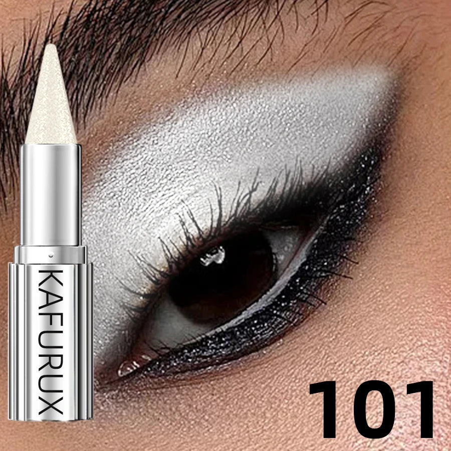 12 Colors Metallic White Black Purple Eyeshadow Pencil Glitter Liner Qme 101