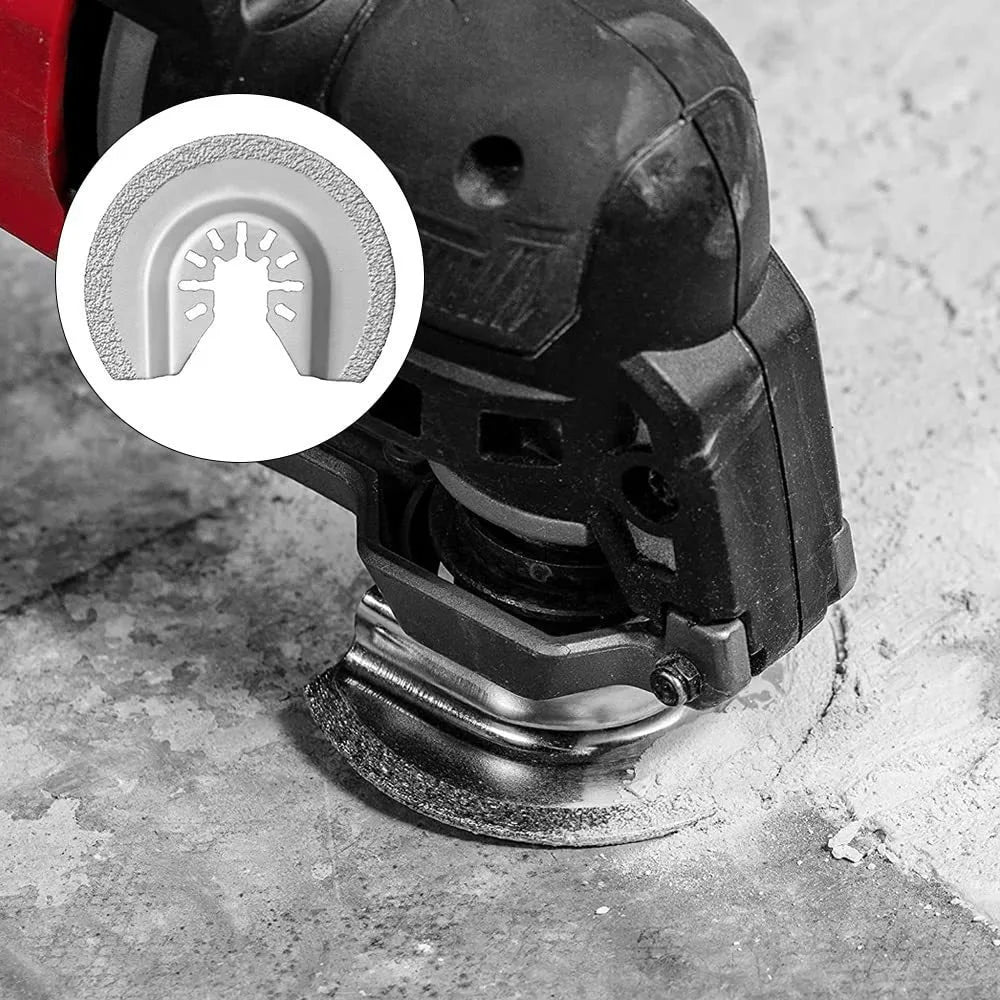 1 Set Multi-functional Oscillating Saw Blades Ceramic Tile Cement Wall Slotting Polishing Saw Blade Dremel Accessories Multitool Qme