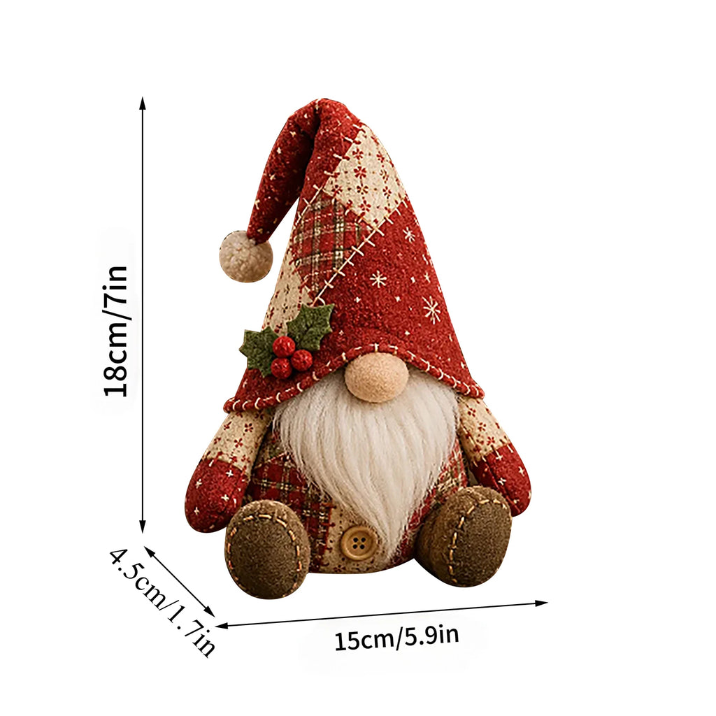 Gnome Handmade Sewing Craft Kit with Pre Cut Fabric Thread Needles DIY Handmade Fabric Craft Kit Christmas Decor Unique Gift Qme