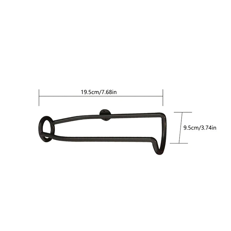 Wall-mounted Bar Wine Holder Champagne Storage Display Iron Metal Qme