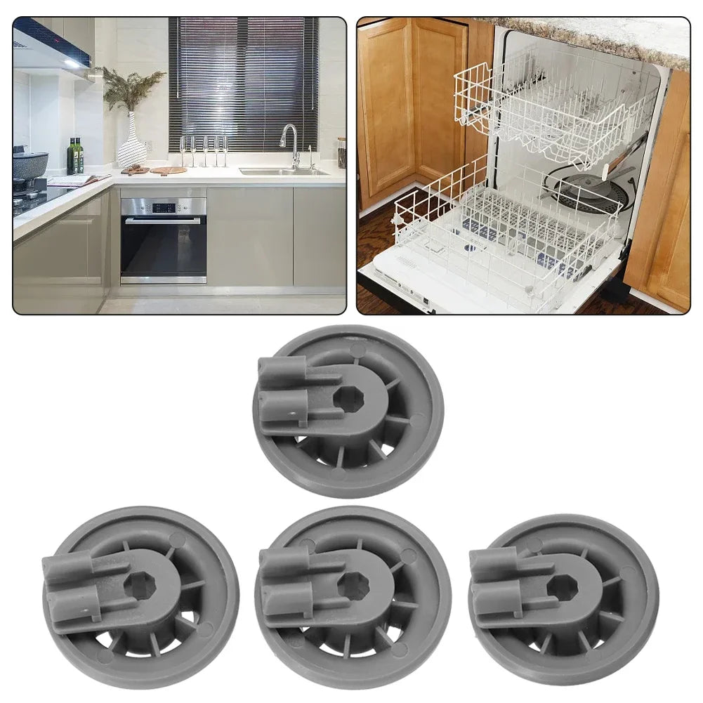 4Pcs Lower Basket Wheels For Bosch For Siemens 611475 165314 00611475 Household Dishwasher Replacement Parts New Qme Default Title