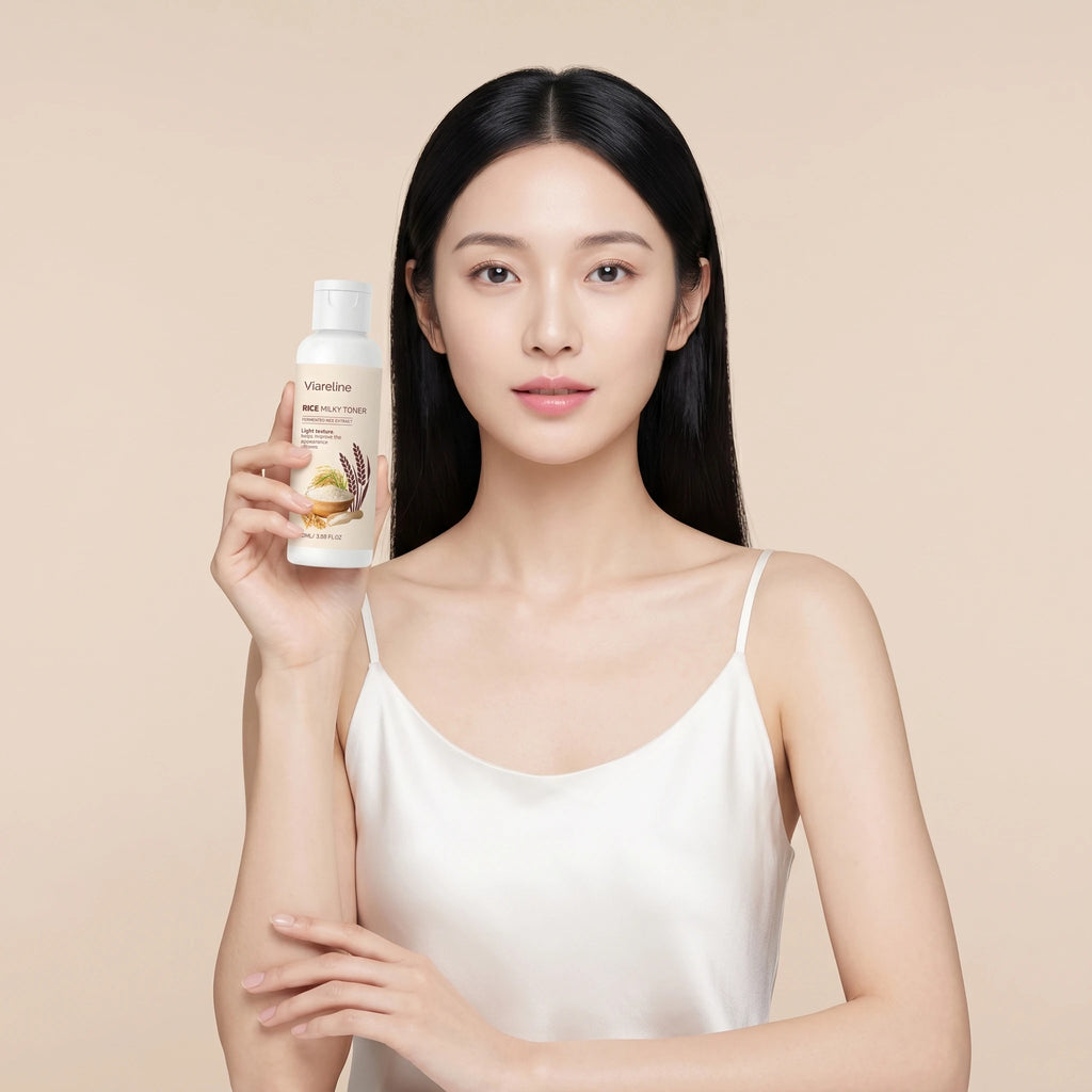 Viareline Rice Milky Toner Anti Dryness Repair Barrier Soothing Qme