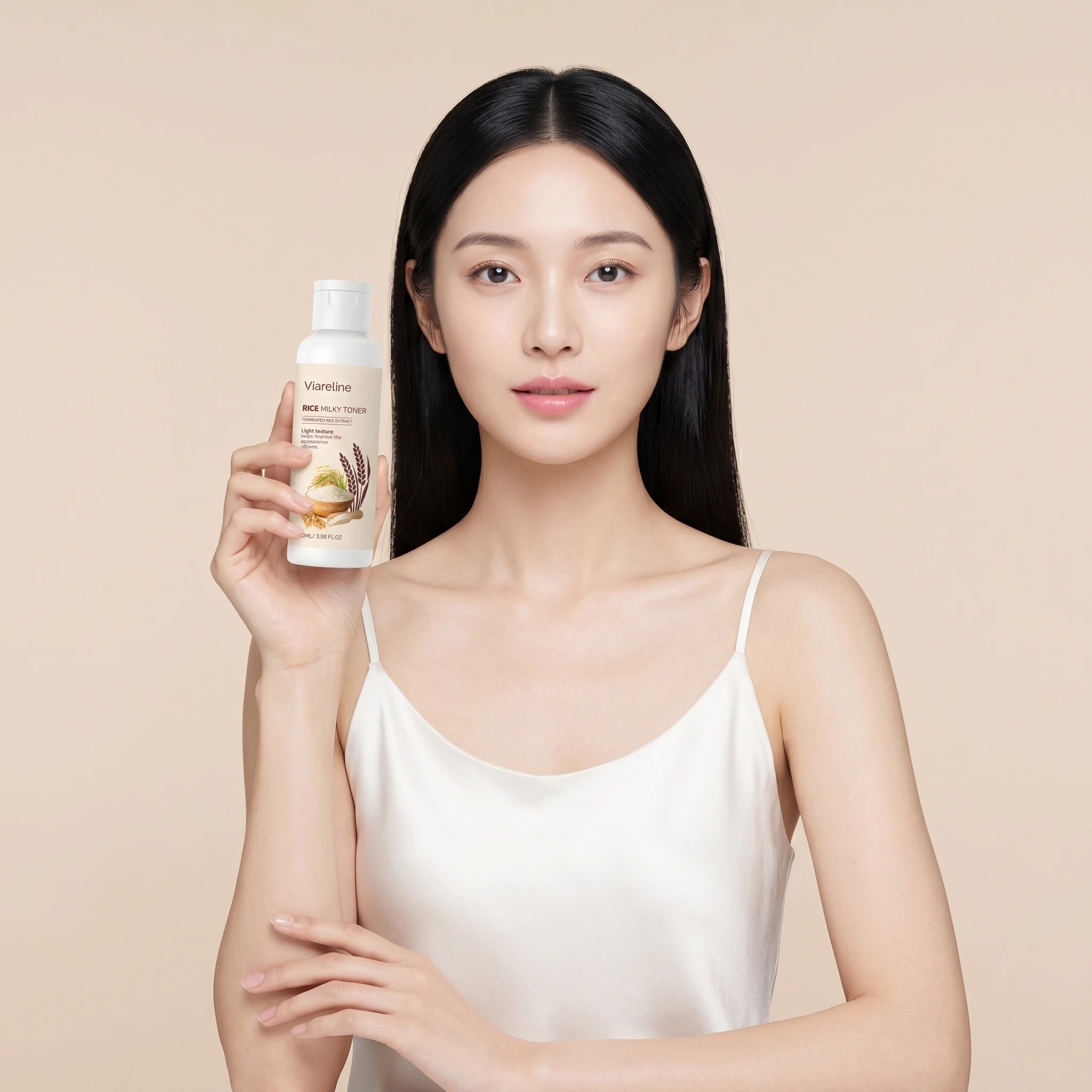 Viareline Rice Milky Toner Anti Dryness Repair Barrier Soothing Qme