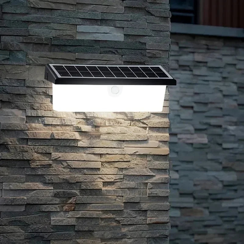 LED Motion Sensor Solar Lights Outdoor for Garden Outdoor Solar Lights Waterproof Solar Powered Led Outdoor Lighting Wall lamp Qme YH0617-PIR