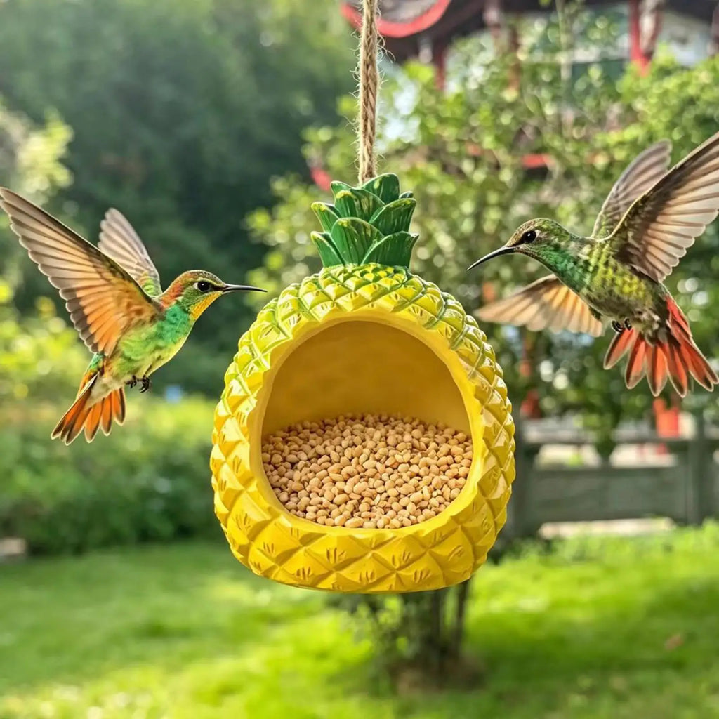 Outside Bird Feeders Fruit Shaped Resin Weatherproof Birdfeeder Qme