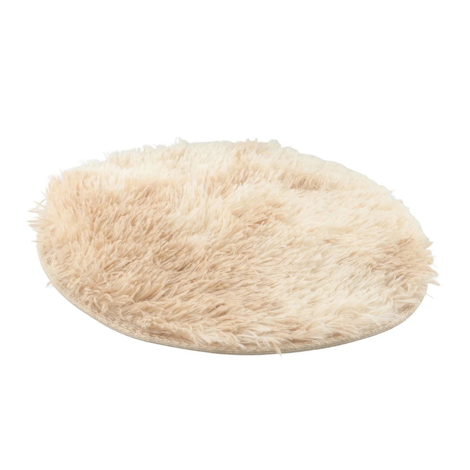 Super Soft Plush Round Rug Mat Anti-Skid Fluffy-Mat White Pink Carpets For Living Room Home Bedroom Bedroom Decoration Qme