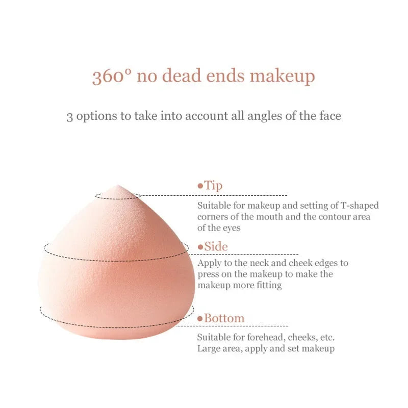 Peach Water Drop Gourd Makeup Sponge Professional Cosmetic Puff for Foundation Concealer Cream Make Up Blender Soft Sponge Qme
